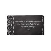 Slate Chalkboard Wedding Etiket (Voorkant)
