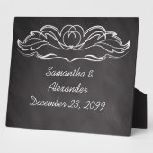 Slate Chalkboard Wedding Fotoplaat (Zijkant)