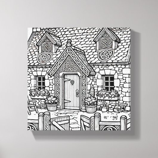 Slate Cottage #10 Canvas Afdruk (Voorkant)