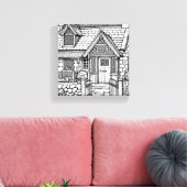 Slate Cottage #14 Canvas Afdruk (Insitu (Woonkamer))