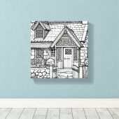 Slate Cottage #14 Canvas Afdruk (Insitu (Houten vloer))