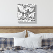 Slate Cottage #15 Canvas Afdruk (Insitu (Slaapkamer))