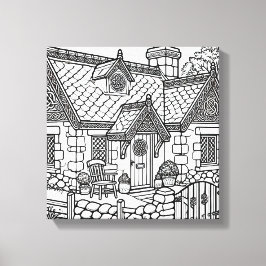 Slate Cottage #15 Canvas Afdruk