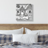 Slate Cottage #19 Canvas Afdruk (Insitu (Slaapkamer))