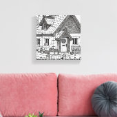 Slate Cottage #1 Canvas Afdruk (Insitu (Woonkamer))