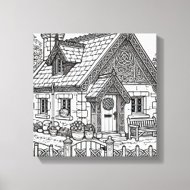 Slate Cottage #1 Canvas Afdruk