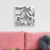 Slate Cottage #25 Canvas Afdruk (Insitu (Woonkamer))