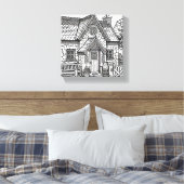 Slate Cottage #25 Canvas Afdruk (Insitu (Slaapkamer))