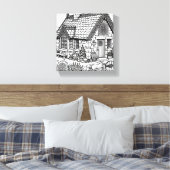 Slate Cottage #31 Canvas Afdruk (Insitu (Slaapkamer))
