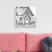 Slate Cottage #32 Canvas Afdruk (Insitu (Woonkamer))