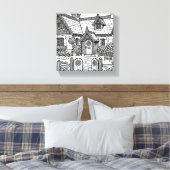 Slate Cottage #3 Canvas Afdruk (Insitu (Slaapkamer))