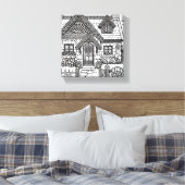 Slate Cottage #44 Canvas Afdruk (Insitu (Slaapkamer))