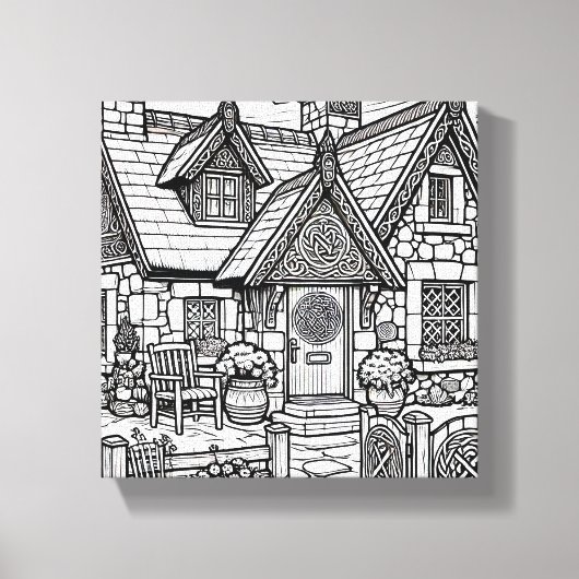 Slate Cottage #48 Canvas Afdruk (Voorkant)