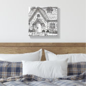 Slate Cottage #49 Canvas Afdruk (Insitu (Slaapkamer))