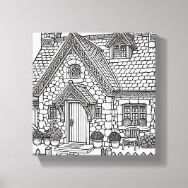 Slate Cottage #49 Canvas Afdruk