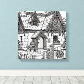 Slate Cottage #4 Canvas Afdruk (Insitu (Houten vloer))