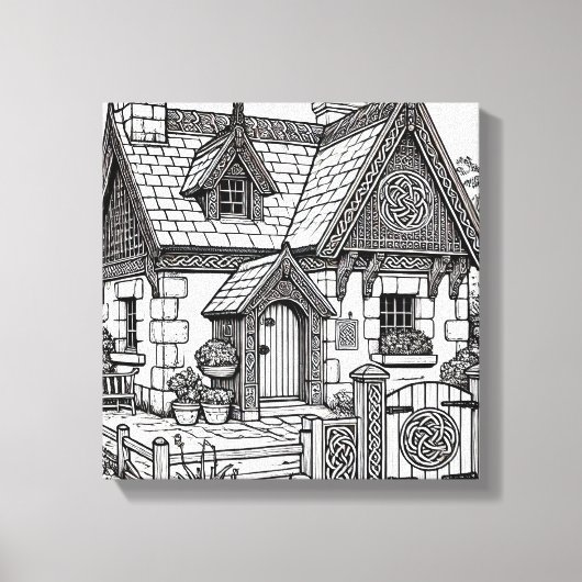Slate Cottage #4 Canvas Afdruk (Voorkant)