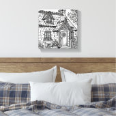 Slate Cottage #50 Canvas Afdruk (Insitu (Slaapkamer))