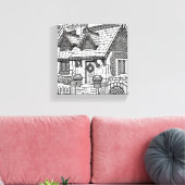 Slate Cottage #7 Canvas Afdruk (Insitu (Woonkamer))