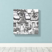 Slate Cottage #9 Canvas Afdruk (Insitu (Houten vloer))