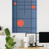 Slate Drift No. 1 — Affiches d'art mural géométriq (Bureau à domicile)