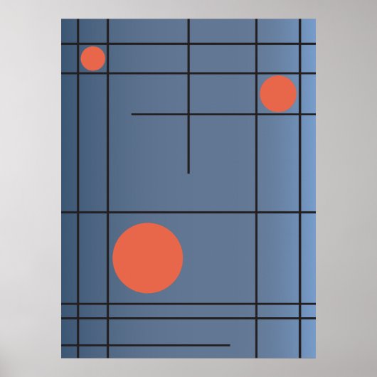 Slate Drift No. 1 — Affiches d'art mural géométriq (Devant)