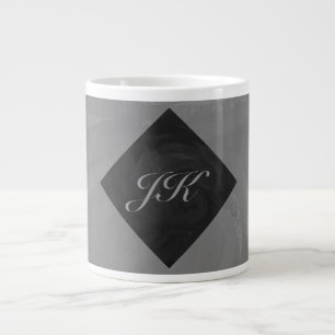Slate Gray Monogram Jumbo Mok