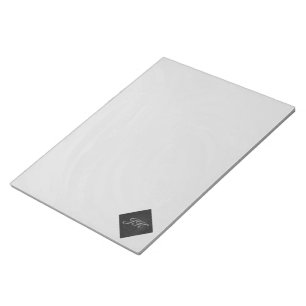 Slate Gray Monogram Notitieblok