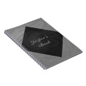 Slate Gray Monogram Notitieboek (Rechterzijde)