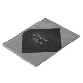 Slate Gray Monogram Notitieboek (Linkerzijde)