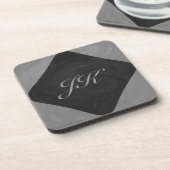 Slate Gray Monogram Onderzetter (Linkerzijde)