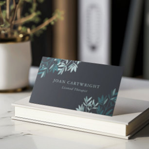 Slate Grey Greenery laat therapeut Visitekaartje