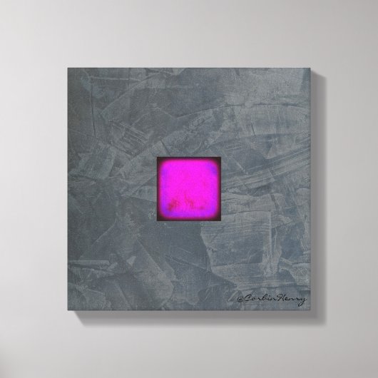 Slate Grey Lavendel Fuchia Moderne Kunst Canvas Afdruk (Voorkant)