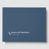 Slate Grey Rustic Chic Mariage livre d'hôte (Recto)