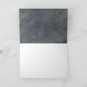 Slate Grey Stucco Dank u Bedankkaart (Binnen)