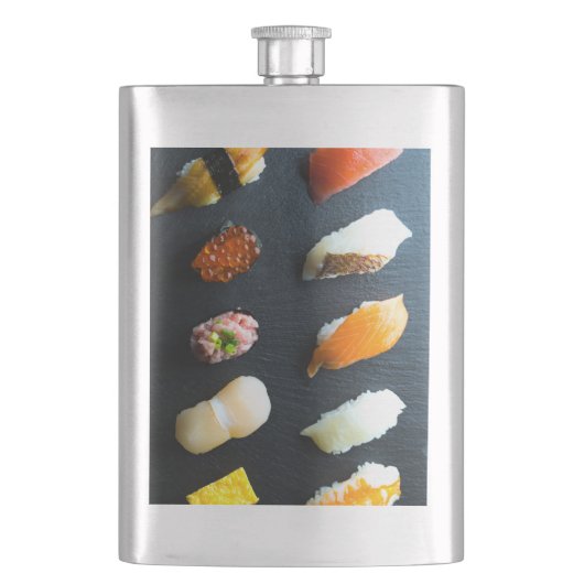 Slate Sip – Modern Sushi Classic Flask Flacon (Voorkant)