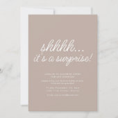 Slate Surprise Anniversaire Fête Invitation (Devant)