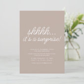 Slate Surprise Anniversaire Fête Invitation (Debout devant)