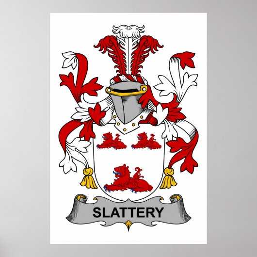 Slattery Family Crest Poster (Voorkant)