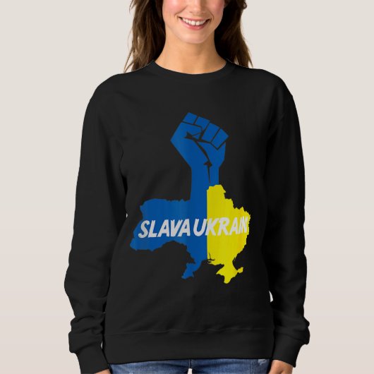 Slava Ukraine Solidarity Trui (Voorkant)