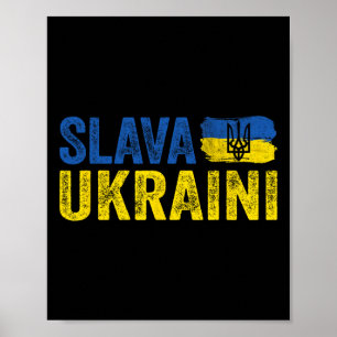 Slava Ukraini Eer aan Oekraïne1 Poster
