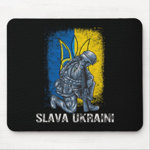 Slava Ukraini Eer aan Oekraïne Pro-Oekraïense Drie Muismat
