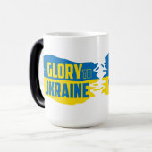 Slava Ukraini, gloire à l'Ukraine Morpher Mug (Devant gauche)
