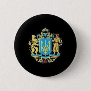 Slava Ukraini Oekraine Logo Oekraïense Geschenken Ronde Button 5,7 Cm
