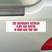 Slave en Master Bumpersticker (Op auto)