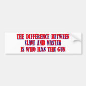 Slave en Master Bumpersticker (Voorkant)