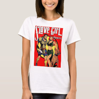 Slave Girl_Slave Romance 2 strips T-shirt