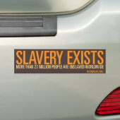 Slavery bestaat uit Bumpersticker (Op auto)