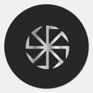Slavik religie - Het Kolovrat-symbool Ronde Sticker