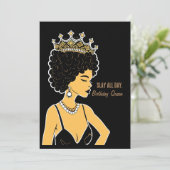 Slay All Day" Carte d'anniversaire pour la reine d (Debout devant)